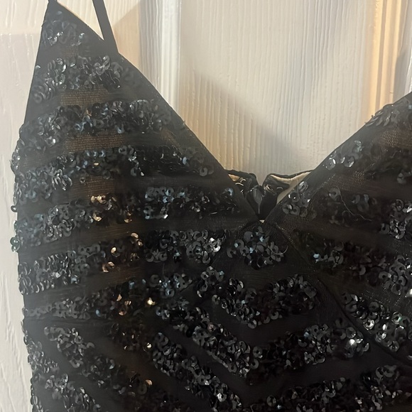 Express black sequence dress - Picture 2 of 3